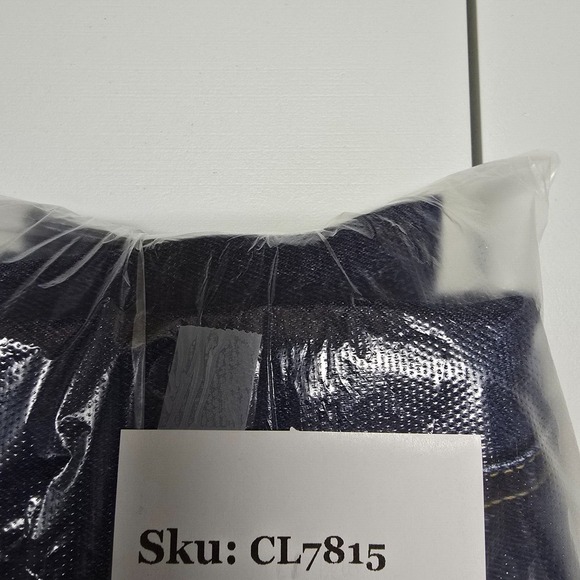 Zara‎ Jeans Women 2 Blue Wide Leg Cropped High Waisted Dark Wash Nautical Sailor - Picture 14 of 15